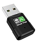 RENGOGA AC600Mbit/s USB WLAN Adapter DualBand (433Mbps 5GHz/150Mbps 2,4GHz)...