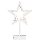 Nipach GmbH 20 LED Dekoleuchte Stern kalt warm weiß Weihnachtsstern...