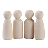Holzfiguren Groß 10 Stück 75mm DIY Figuren (5*Männlich +5*Weiblich)...
