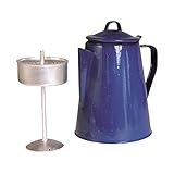 Mil-Tec Unisex – Erwachsene Emaille M.Percolator Kaffeekanne, Blau,...