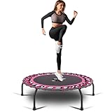 YYOUNICEST Fitness-Trampolin Ø ca 112cm,Indoor Minitrampolin für...