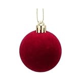 LUOFENG Weihnachtskugeln, bruchsicher, samtig, für Baum, Hochzeit, Winter,...