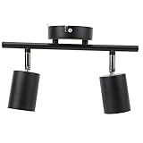 Phefop Schienenbeleuchtungsset mit 2 Leuchten, Metall, Verstellbare...