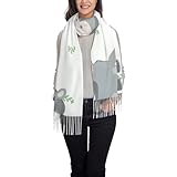 Smiling Donkey Damen Quaste Schal Herbst und Winter Langer Schal Leicht...