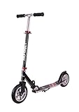 Hudora Hornet Scooter Roller Air 200, schwarz/rot | Luftreifen Big Wheel |...
