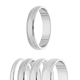 Treuheld® | Ring aus 925 Sterling Silber | Ringgröße 60 | Breite 4mm |...