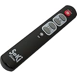 SeKi Slim schwarz lernfähige Universal-Fernbedienung mit großen Tasten -...