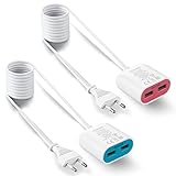 UCOMEN Steckdose mit USB 2 Ports, 2.4A USB mit Verlängerungskabel 1.5m,...