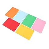 HOMSFOU 100 Blatt Farbiges Kartonpapier Buntes Schreib Bastelpapier Für...