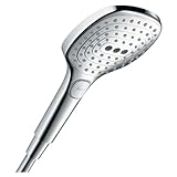 hansgrohe Raindance Select E - Duschkopf, Handbrause mit 3 Strahlarten,...