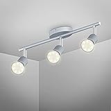 B.K.Licht - Deckenlampe schwenkbar, warmweiße Lichtfarbe, GU10 Fassung,...