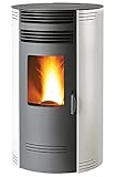 Generico Pelletofen BIO GQ80-8 kW mit Gusseisen-Feuerschale, 30 kg...