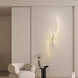 LED Innen Lang Wandleuchte Moderne Welle Lineares Wandlampe Eisen Aluminium...