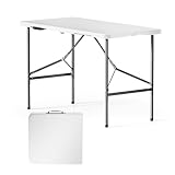 Wiltec Campingtisch klappbar 122x60x75 cm Klapptisch mit Tragegriff...
