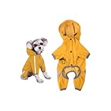 Amexo Regenmantel für Hunde Hunderegenmantel wasserdichte mit Kragenloch...