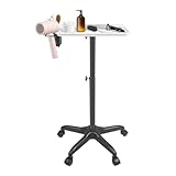 Wensiy Salon-Tablett auf Rädern mit Ständer, höhenverstellbares...
