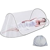LINSOCLE Moskitonetz Pop Up, 200 x 80 x 56 cm Faltbares Mückennetz,...