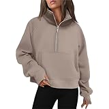 Generisch Festliche Oberteile Damen, Langarmshirt Damen Oversized Baumwolle...