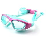 euroseles Schwimmbrille mit Etui und Nasenklammer, UV-Schutz, beschlagfrei...