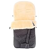 Merauno® Baby Lammfellfußsack Kinderwagen Fellsack Kuscheliger Buggy...