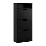 Relaxdays Schuhschrank mit Ablage, HBT 140x60x24 cm, für 14 Paar, 3...