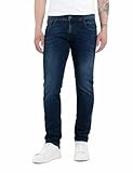 Replay Herren Jeans mit Power Stretch, Blau (Dark Blue 007), 32W / 32L