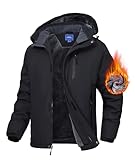Zoofly Skijacke Herren Winterjacke Warm Gefüttert Outdoor jacken...