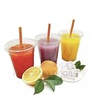 Ol Gastro Bedarf Smoothiesbecher inkl. Deckel mit Schlitz ml, Ø 95mm, PET,...