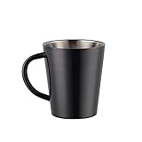 TUPMFG Kaffeetassen, 300ml Edelstahl Kaffeebecher, Doppelwandig Trinkbecher...