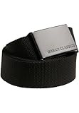 Urban Classics Unisex Gürtel Canvas Belt, One Size verstellbare Unisex...