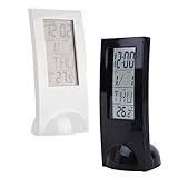 Mobestech 2 Stück LED mit Temperaturanzeige und Snooze Funktion Tragbar...