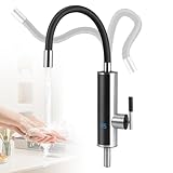 Wasserhahn mit Durchlauferhitzer Küche, 3000W Elektrischer Heizung...