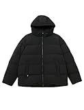 Tommy Hilfiger DOWN HOODED PUFFER JACKET Gerade Herren, Schwarz (Black),...