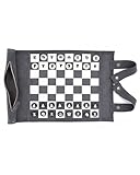 Sondergut Schach & Dame Reise-Edition - Zum Rollen aus 100% Leder - Das...