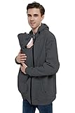 Idtswch Kängurujacke Tragejacke für Baby aus Fleece 2in1 Männer...