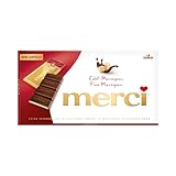 merci Tafelschokolade Edel-Marzipan – 1 x 112g – Feinste Täfelchen aus...