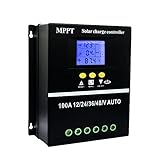 Y&H 100A MPPT Solarladeregler 12V 24V 36V 48V LCD Display Batterie...