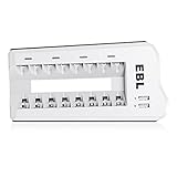 EBL Akkuladegerät AA AAA für Typ NI-MH NI-Cd Akkus und USB Geräte,...