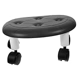 Toyvian Mini Hocker mit Drehbaren Universalrädern Robuster Fußhocker...