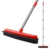 Mitclear Gummibesen mit Ausziehbarer Griff(154cm), Bodenbürste mit...