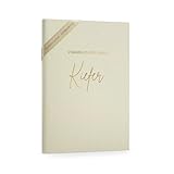 DeinWeddingshop Stammbuch Hochzeit personalisiert aus echtem Leinen...