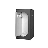FIVMEN Growzelt 80x80x160 cm Grow Tent mit Reflektierende Mylar Lichtdicht...