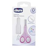 Chicco Nagelschere für Babys und Kinder, Edelstahl-Babyschere mit...