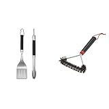Weber 6763 Precision Grill Tongs & Spatula Set Premium...