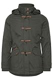 OXMO OXBrooke Damen Winterparka Parka Mantel Im Dufflecoat Stil mit Kapuze,...