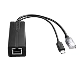 TIENFOKOTA POE Splitter lEEE 802.3af/at Standard (1000 Mbit/s Micro-USB)