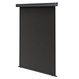 Senkrechtmarkise für Balkon 100x250 cm – Anthrazit Seitenmarkise...