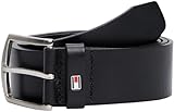 Tommy Hilfiger Herren Gürtel New Denton Belt 4,0 cm Ledergürtel, Schwarz...