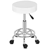 TactFire Rollhocker Arbeitshocker Drehhocker Höhenverstellbar 360°...