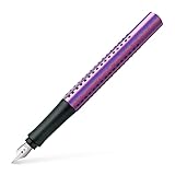 FABER-CASTELL 140840 - Füller Grip Edition Glam, Federbreite M, violet, 1...